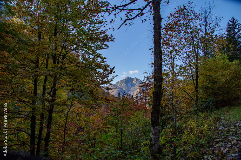 Autumn in the Alps. Hallstatt. Gosausee. Autumn in the Alps. Hallstatt. Gosausee.