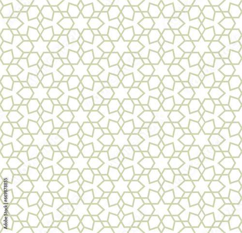 Seamless geometric pattern in Arabian style