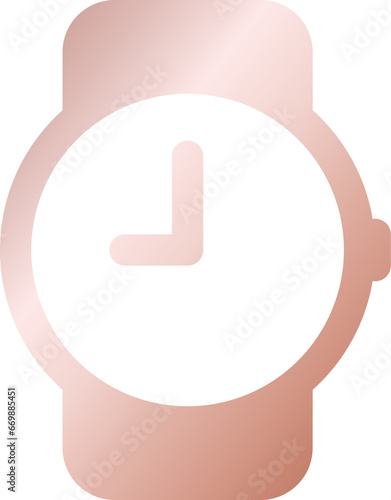 Rose Gold Watch Icon