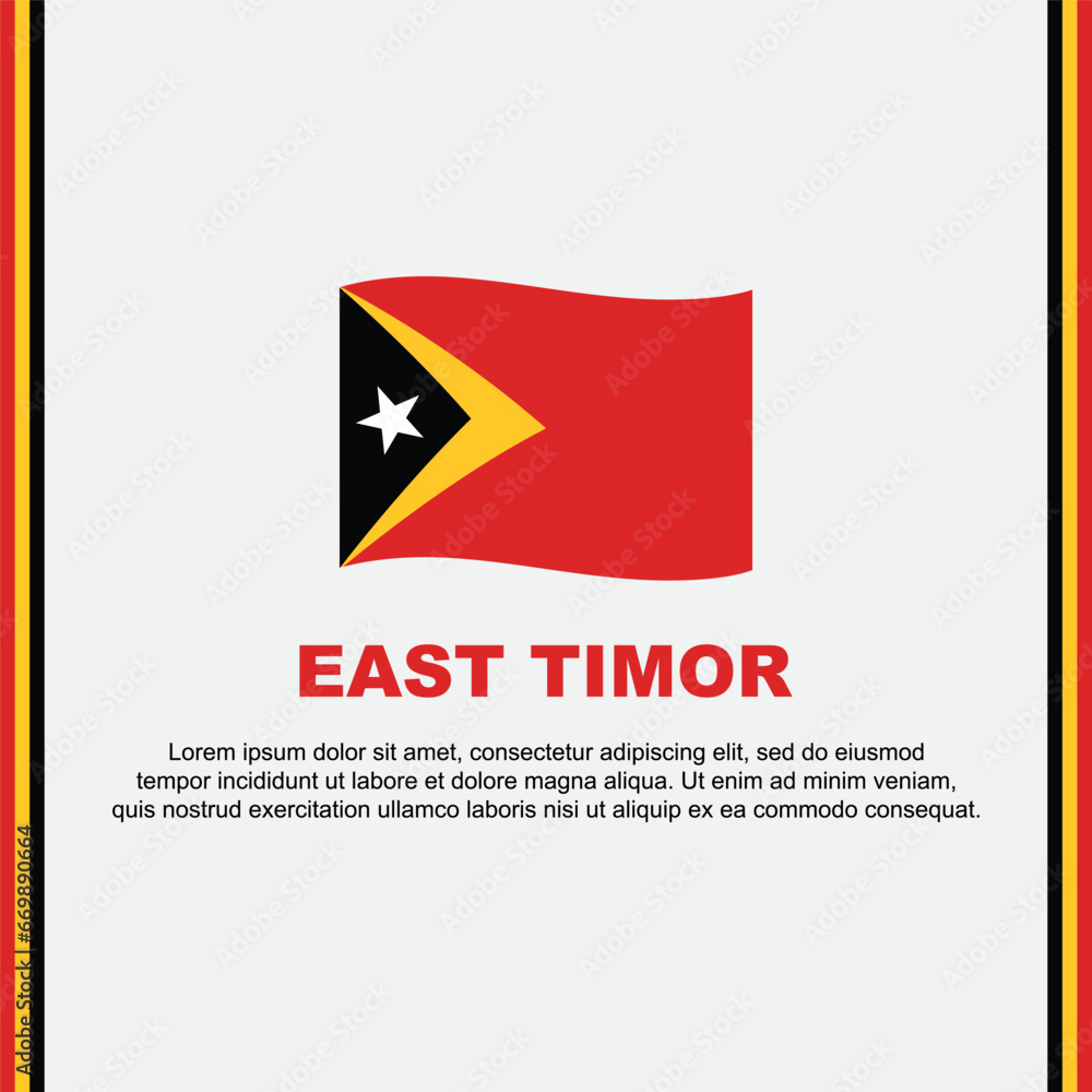 East Timor Flag Background Design Template. East Timor Independence Day Banner Social Media Post. East Timor Cartoon East Timor Flag Background Design Template. East Timor Independence Day Banner Social Media Post. East Timor Cartoon