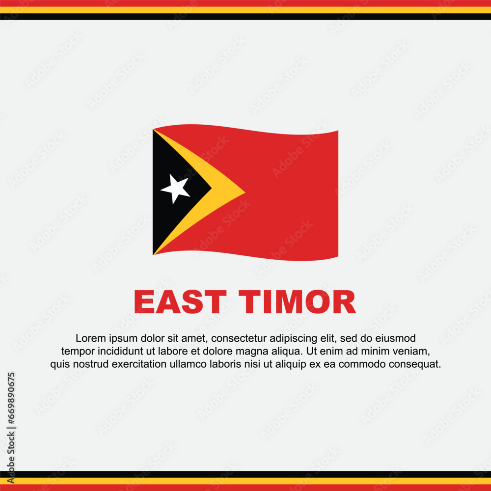 East Timor Flag Background Design Template. East Timor Independence Day Banner Social Media Post. East Timor Design East Timor Flag Background Design Template. East Timor Independence Day Banner Social Media Post. East Timor Design