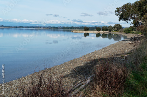 The old  historical wharf seen from Motueka waterfront