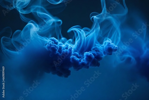 blue smoke background © Osama