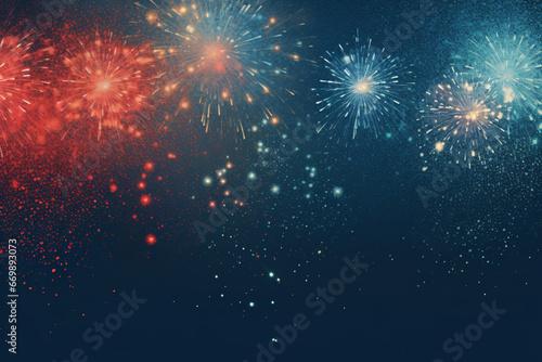 Wallpaper Mural Fireworks Celebration on Dark Background with Copy Space Torontodigital.ca