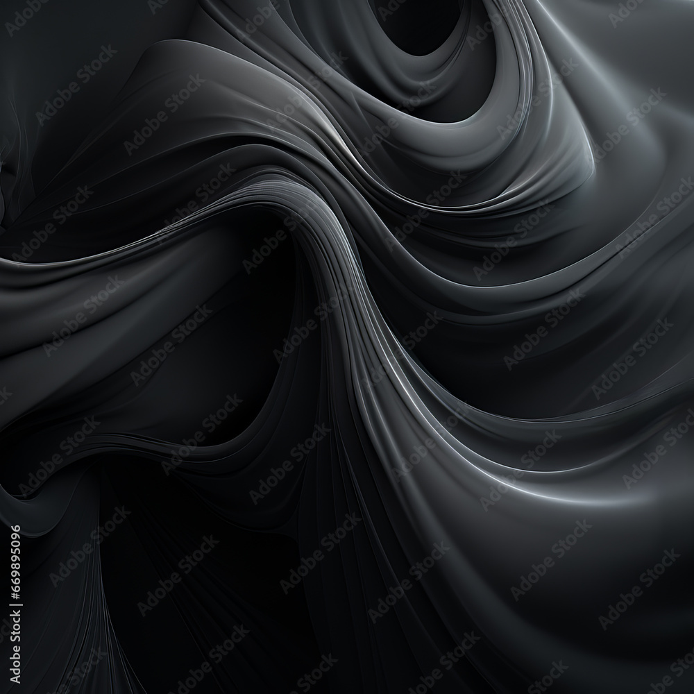 Obraz premium Black Modern Geometric Abstract Background