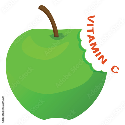 Apple Vitamin C sign