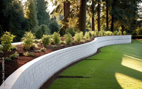 Merging Functionality with Concrete Retaining Walls photo