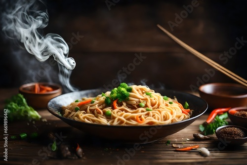 spaghetti with vegetables