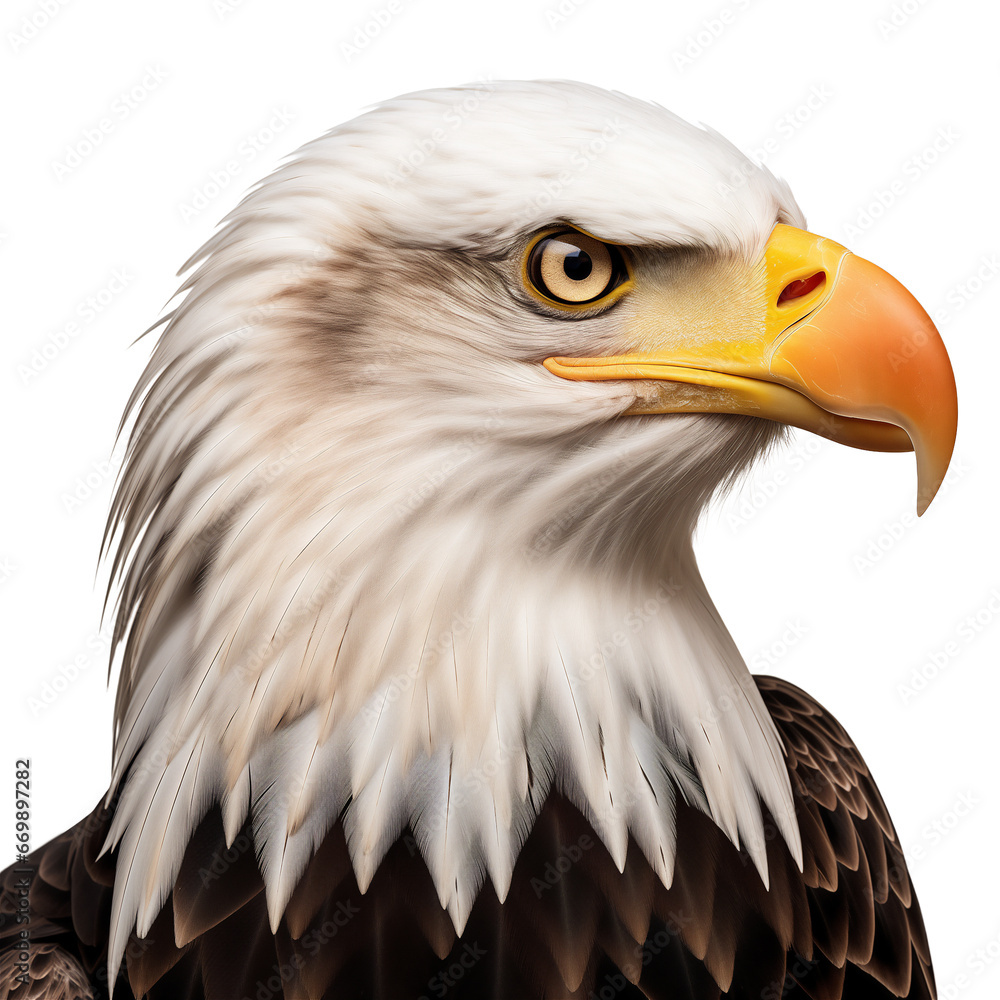 Obraz premium American Eagle Portrait. Birds and Animals photos. Ai generative.