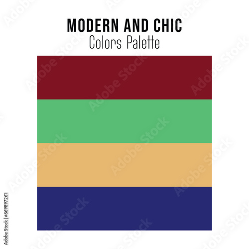 Free Download Modern and chick color palette scheme set vector illustration - GFXLoad