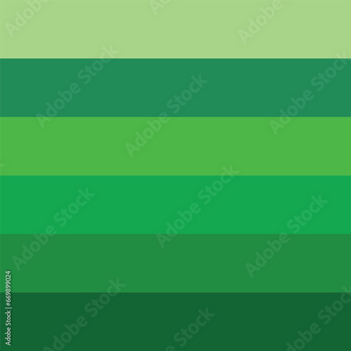 Creative green shades color palette vector illustration