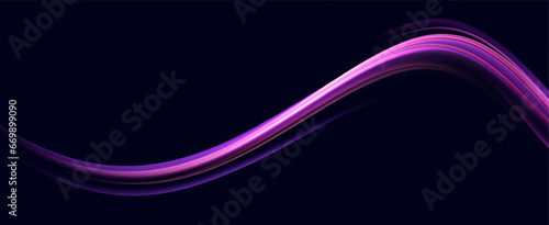 Neon speed lines. Dynamic light motion traces. Light trace wave, trace line.	
Neon swirls.