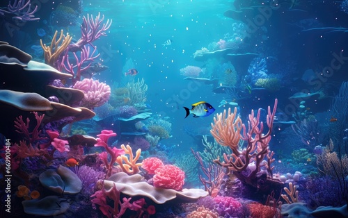 Vibrant Coral Reefs Underwater Wonderland