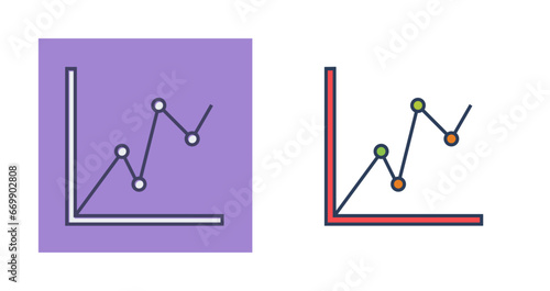 Statistical Graph Vector Icon