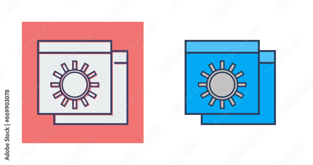 Website Settings Vector Icon Website Settings Vector Icon