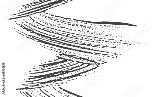 Grunge texture. Distress black grey rough trace. A