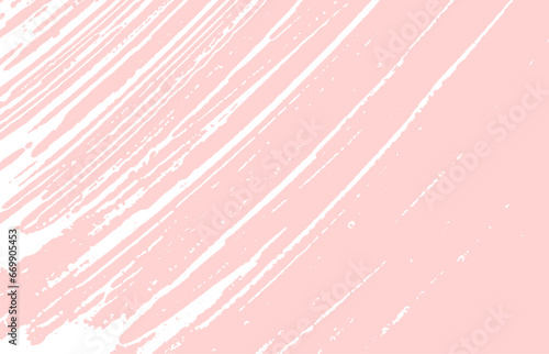 Grunge texture. Distress pink rough trace. Glamoro photo