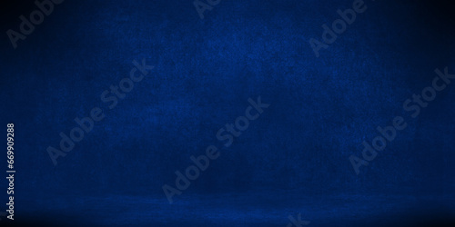 Texture of old navy blue paper closeup, blue textured dark concrete stone wall background