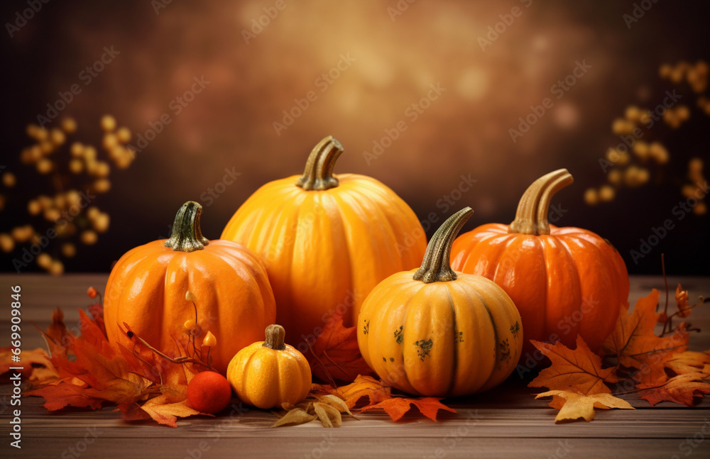 Golden Autumn Pumpkins Golden Autumn Pumpkins