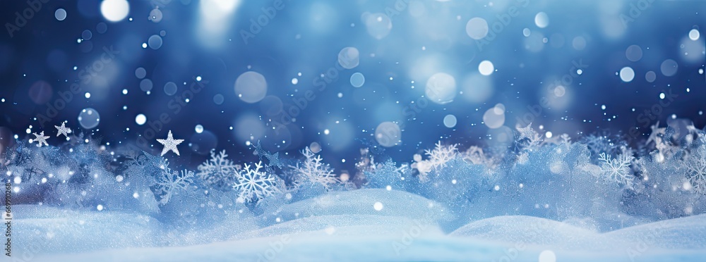 blue christmas snowy background blue christmas snowy background