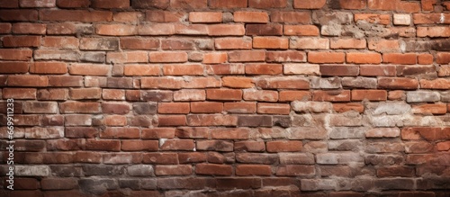 Red brick wall as abstract backdrop