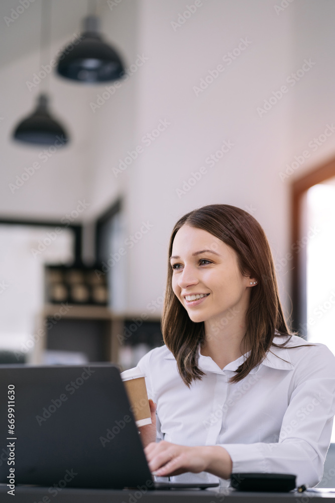 Women are sitting searching for information. Women are sitting searching for information.