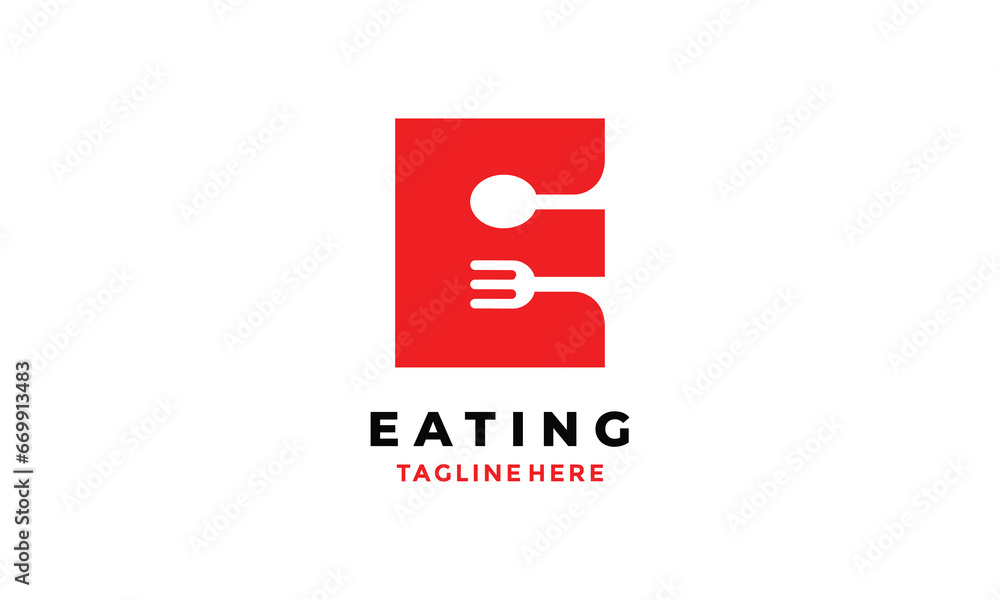 Fork button click logo vector cooking time food concept restaurant canteen chef cooking branding fast food Fork button click logo vector cooking time food concept restaurant canteen chef cooking branding fast food