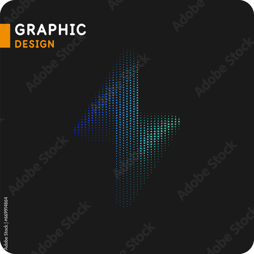 The energy designation icon. The picture represents electricity, voltage. Icon of lightning, thunder.