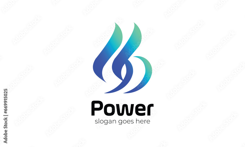 Fototapeta premium Logo vector gradation color flame around line concept minimalist design creative icon company logo
