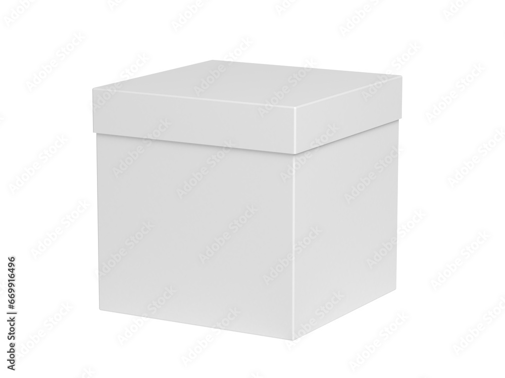White box. Isolated. Blank. 3d illustration. White box. Isolated. Blank. 3d illustration.