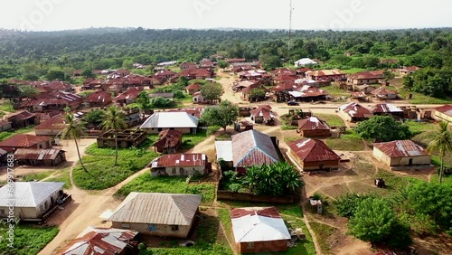 A shot of a small community in the western part of nigeria photo