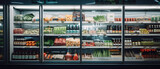 Refrigerated foods in store