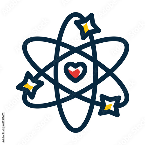 Core Values Vector Thick Line Filled Colors Icon Design