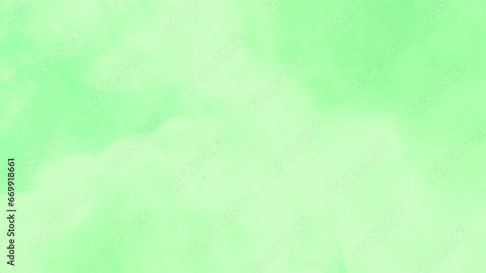 Green Watercolor Background. Light Green Watercolor. Green and White Background.	