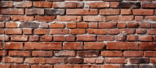 Common wall texture in buildings with red bricks