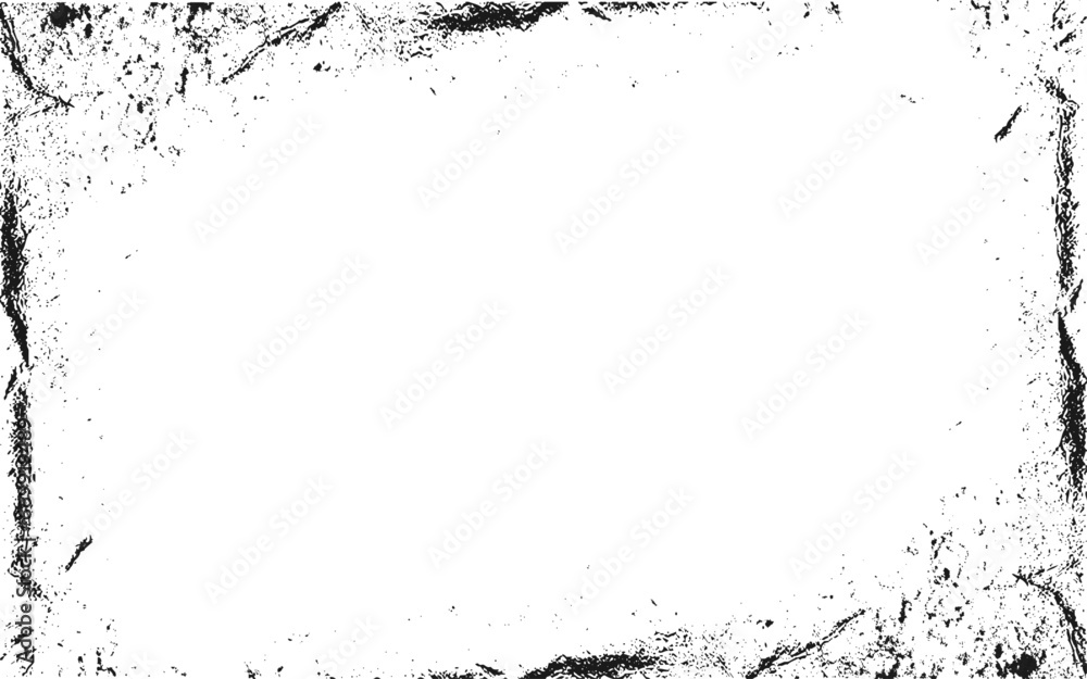 Grunge Frame With White Space.  Abstract Vector Template.