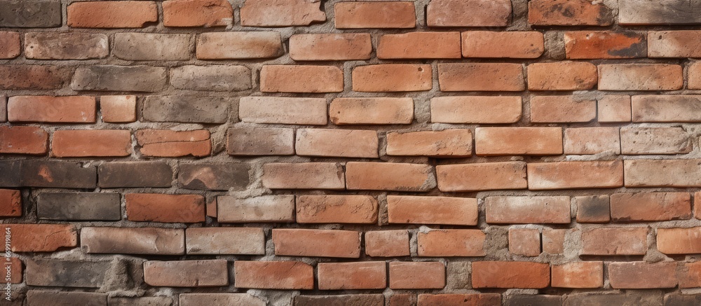 Textured wall made of bricks Textured wall made of bricks