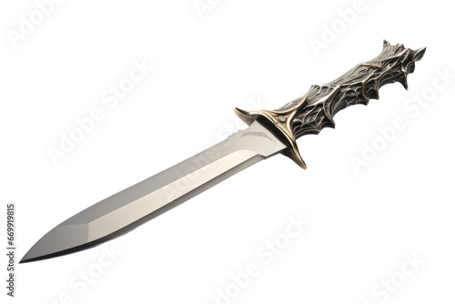 Stunning Stainless Steel Knife Isolated on Transparent Background