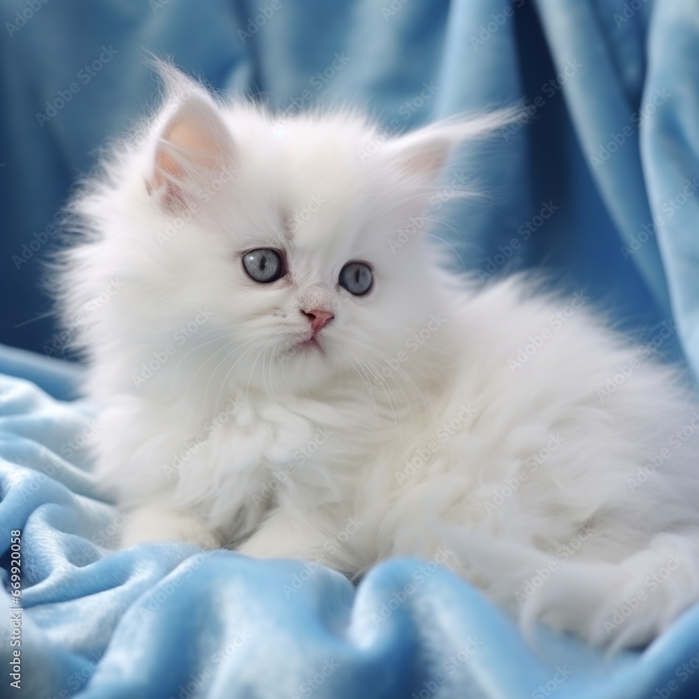 white persian cat  generated by AI