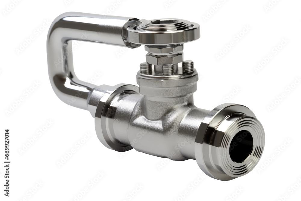 High-Quality Angle Pattern Globe Valve Isolated on Transparent Background