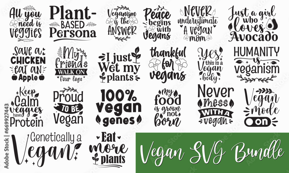 Vegan SVG Bundle