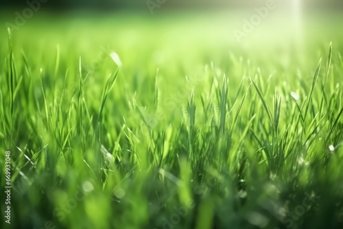 natural and herbal green grass farm field with sunlight effect