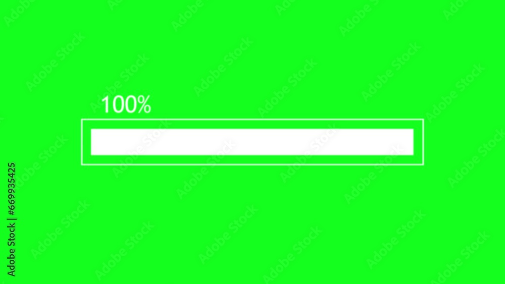 Progress bar animation, Loading bar animation on a green screen ...