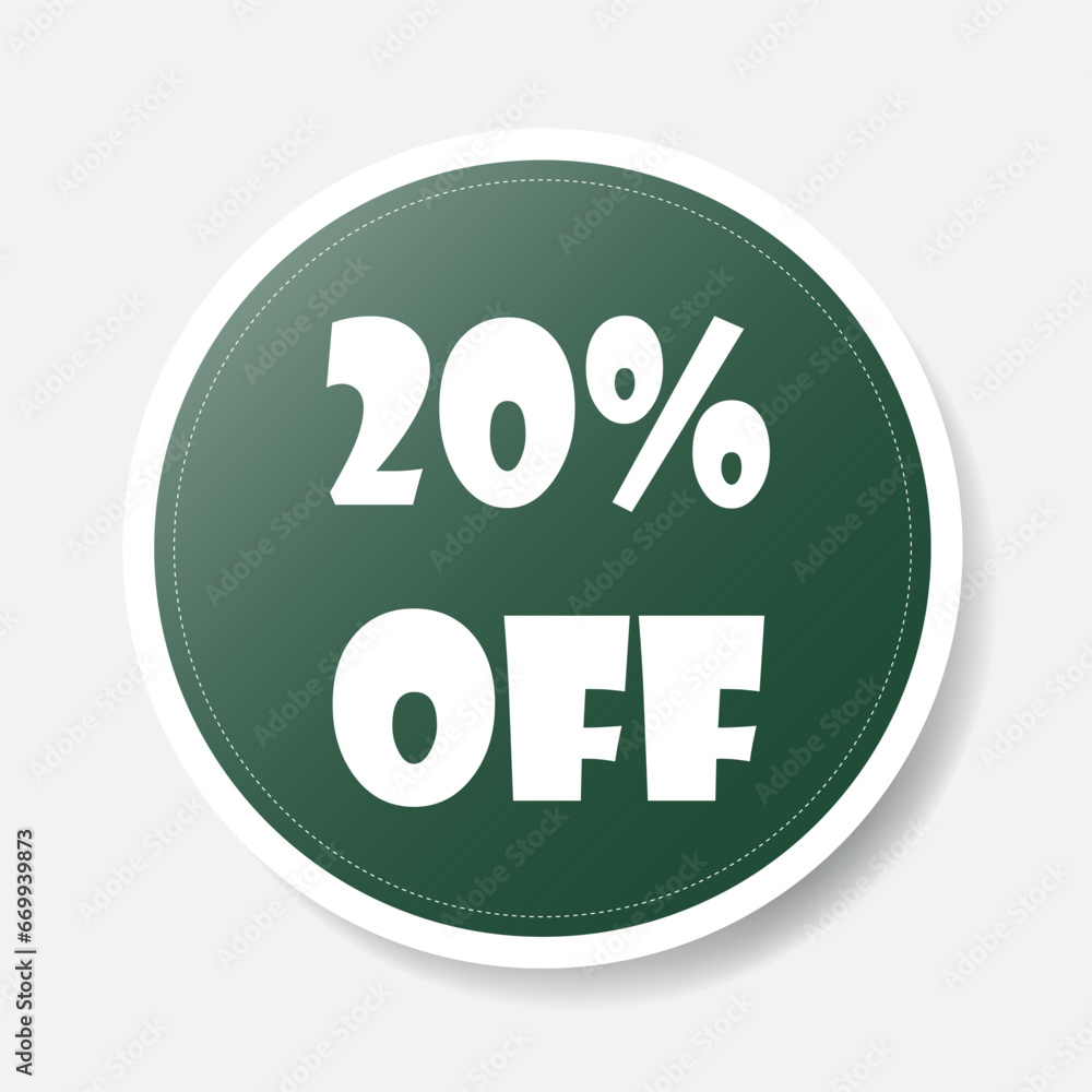 Special offer banner. Green circle. Vector illustration Special offer banner. Green circle. Vector illustration