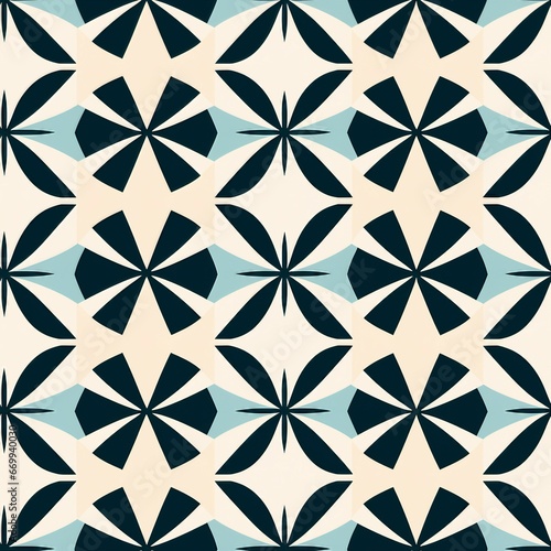 Minimalist Geometric Symmetry Pattern