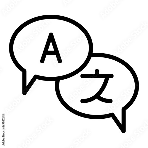 Translation Icon Design 