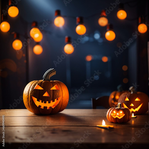 halloween blured background empty table  © Rizki Ahmad Fauzi