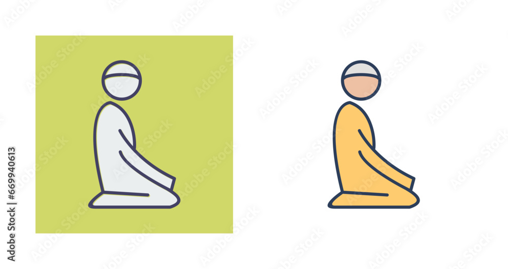Offering Prayer Vector Icon Offering Prayer Vector Icon