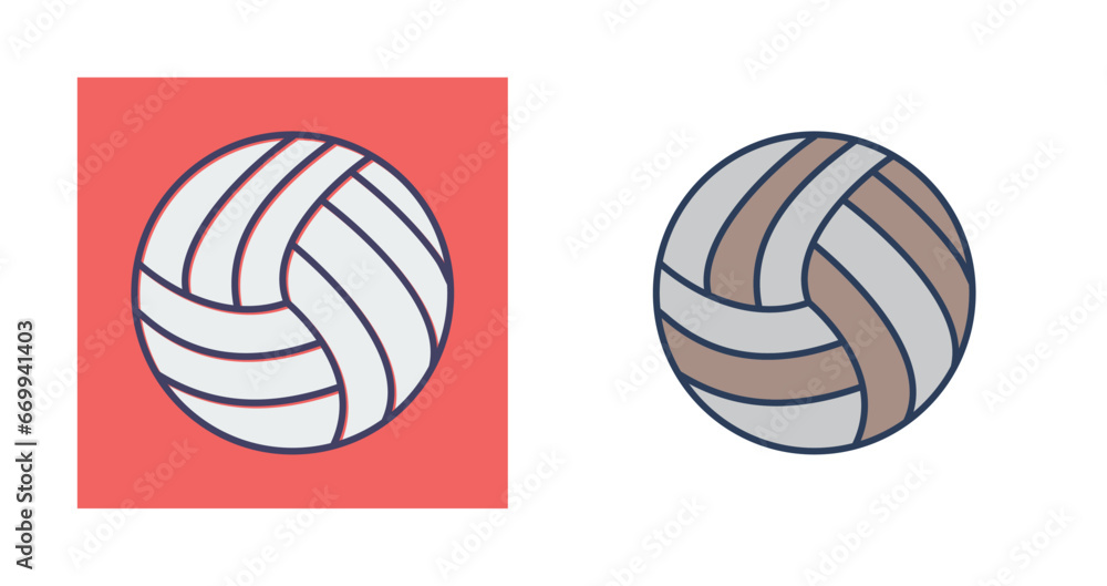 Volley ball Vector Icon