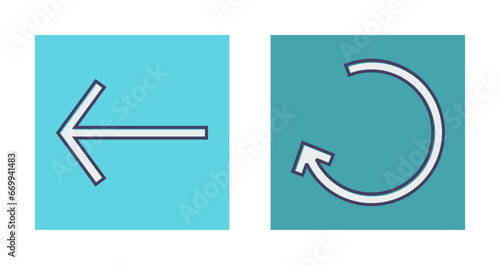 Left Back Arrow Vector Icon